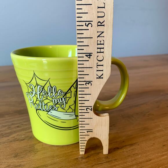 Fiesta Ware Tapered Mug Ceramic 15oz Hello My Pretties Lemongrass Halloween - Picture 8 of 9
